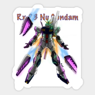 Rx-93 Nu gundam Sticker